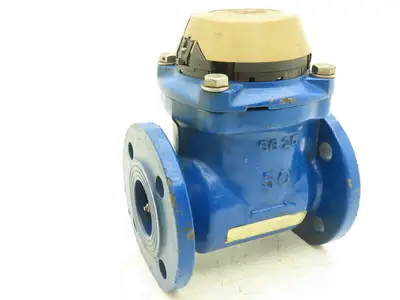 Brooks 3332A02A31AA Turbine Flow Meter 2" Flanged Gallon Water Meter 230psi