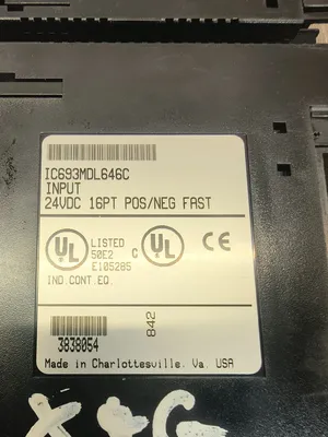Used GE FANUC IC693MDL646C PLC Input & Output South Carolina US | ESS Industrial Equipment Sales #1275120