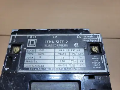 Used SQUARE D 8536 SD01 Starters British Columbia CA | Lenmark #1488902