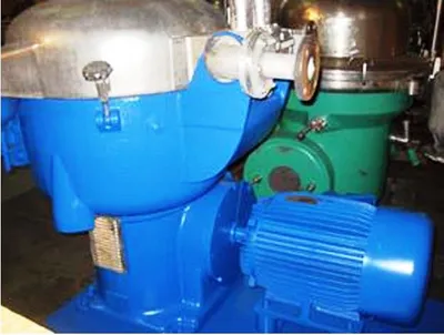 (2) Alfa-Laval B-214C degumming/wash water separators, SS.