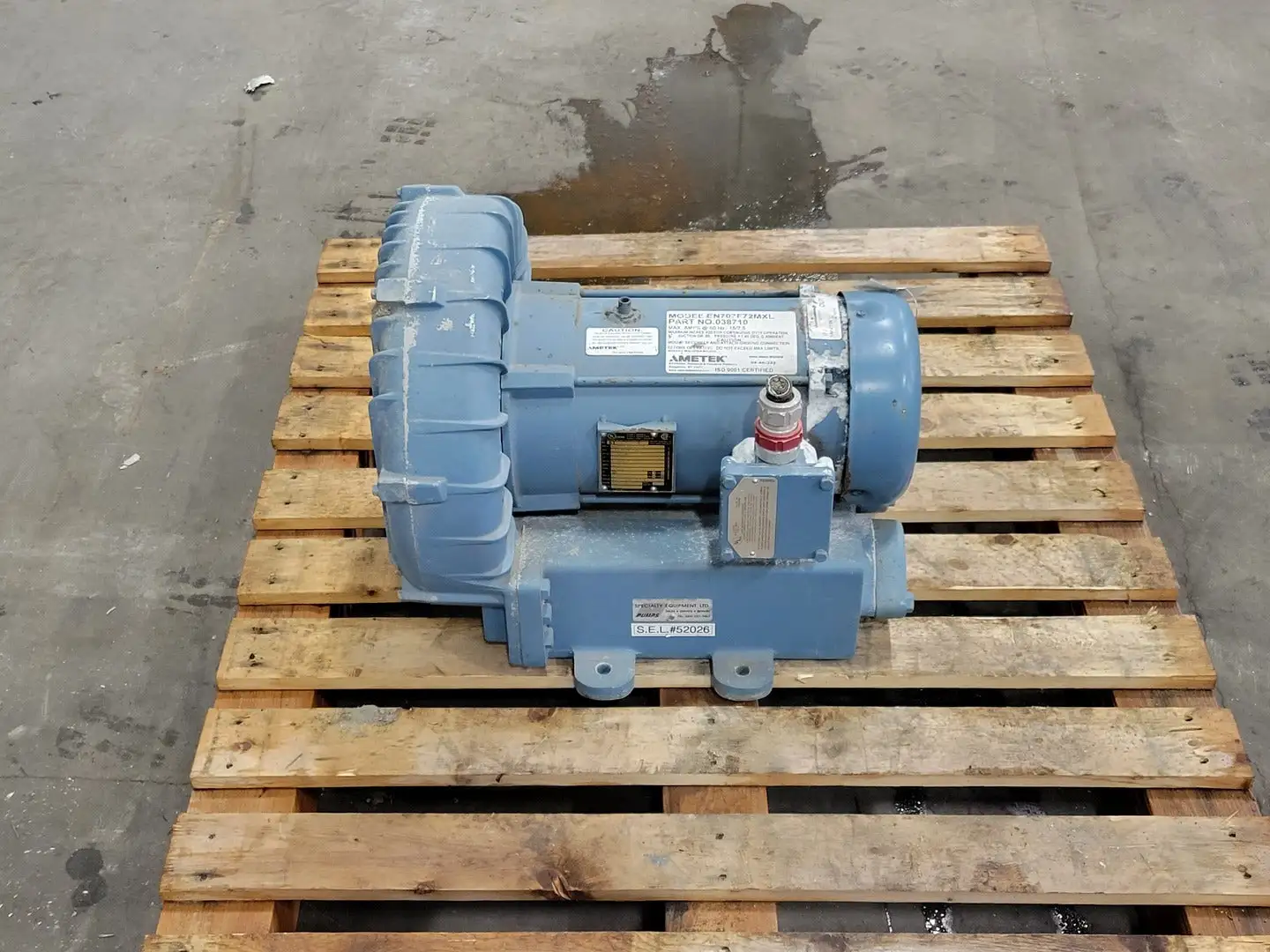Used AMETEK EN707F72MXL Parts (Hydraulics and Pneumatics) British Columbia CA | Lenmark #271167
