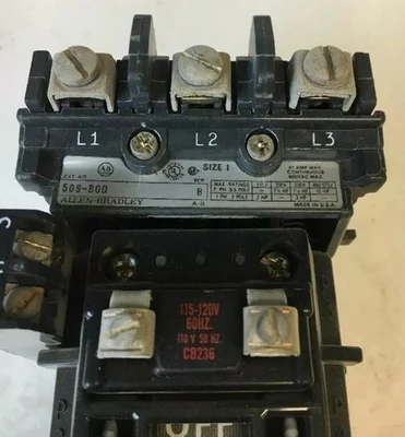 Used Allen-Bradley 509-B0D Starters Indiana US | J&J Industrial Supply #520457