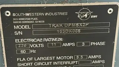 Used 2016 SOUTHWESTERN INDUSTRIES TRAK DPMSX2P Bed Type Mills Kentucky US | Aucto #1394690