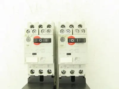 Fuji Elec BM3RSB-010 Manual Starter 6.3-10A Adj Overload w Contactor Lot of 2