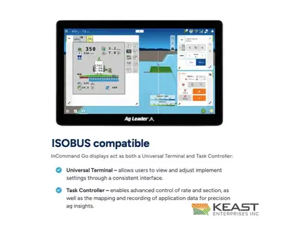 Used AG LEADER INCOMMAND GO 10 - 10.1" SCREEN GPS Equipment Iowa US | Keast Enterprises #1360532