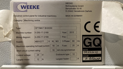 USED WEEKE OPTIMAT