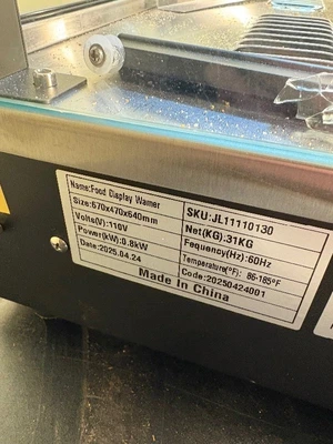 Food Display warmer