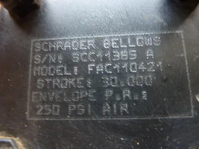 USED SCHRADER BELLOWS FAC110421