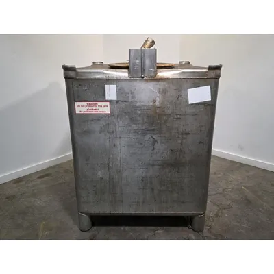 Used 395 Gal Stainless Steel Portable Liquid Tote Bin