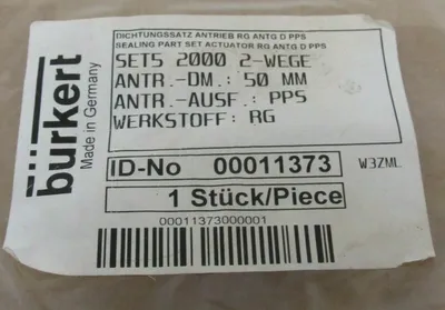 NEW BURKERT 00011373 SET5-2000 2-WEGE SOLENOID VALVE REPAIR KIT