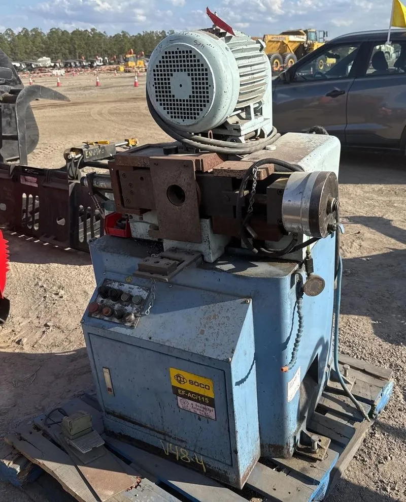 4.5" SOCO MODEL #EF-AC/115 PIPE & TUBE CHAMFERING & DEBURRING MACHINE: YOBRO #25398