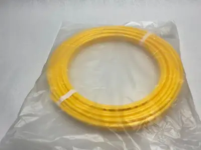 NEW SMC POLYURETHANE TUBING, YELLOW, TU 8MM PKG OF 20M