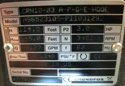 NEW Grundfos CRN10-03 A-P-G-E-HQQE