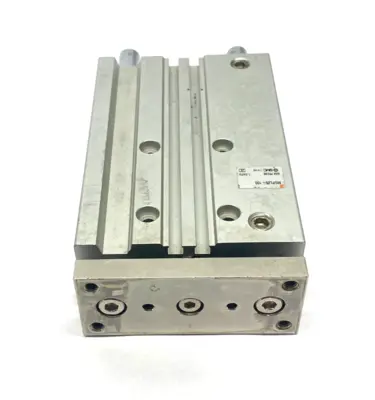 USED SMC COMPACT GUIDE CYLINDER, BALL BEARING, 100MM STROKE