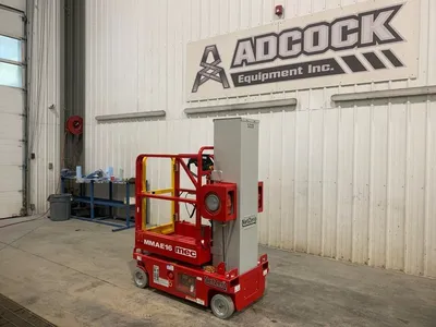 New | in-Stock 2026 MEC MMAE16 "ALL-ELECTRIC" VERTICAL MAST LIFT Scissor Lifters Alberta CA | Adcock Equipment #1417612