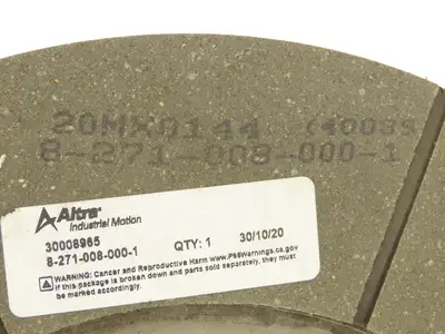 Regal Rexnord Altra 8-271-008-000-1 Friction Disc Clutch Brake 14" OD 6-3/8" ID