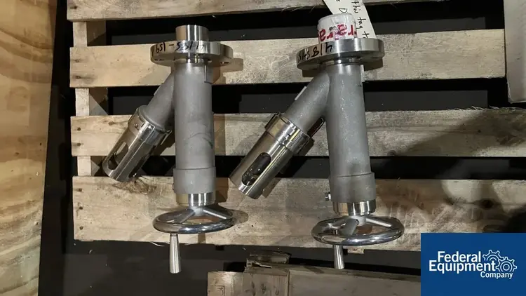 New | in-Stock Famat Engineering 2" Famat Sample Valves, 316 S/S, QTY (2) Valves/Fittings Ohio US | Federal Equipment Company #128085