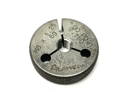 USED ALAMEDA M8 X 1.25-6G THREADED RING GAUGE GO PD 7.160