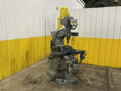 2 HP X 9" X 42" BRIDEPORT SERIES I VERTICAL RAM TYPE KNEE MILL DRO POWER FEEDS VARIABLE DRIVE: YOBRO #24264