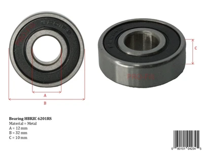 New | in-Stock PRO-FILL INC BEARING HBRZC 6201RS Conveyor Parts | ProFill Inc #948276