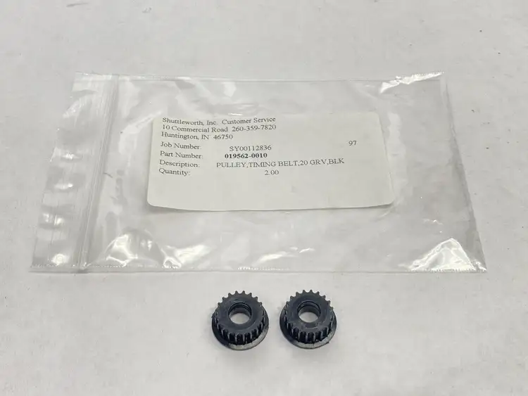 Used SHUTTLEWORTH TIMING BELT PULLEY 20 GROOVE LOT OF 2 Miscellaneous MRO | Maverick Industrial Sales #1121576