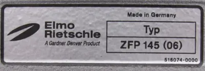 NEW ELMO RIETSCHLE ZFP 145 (06) DUST SEPARATOR ZFP145