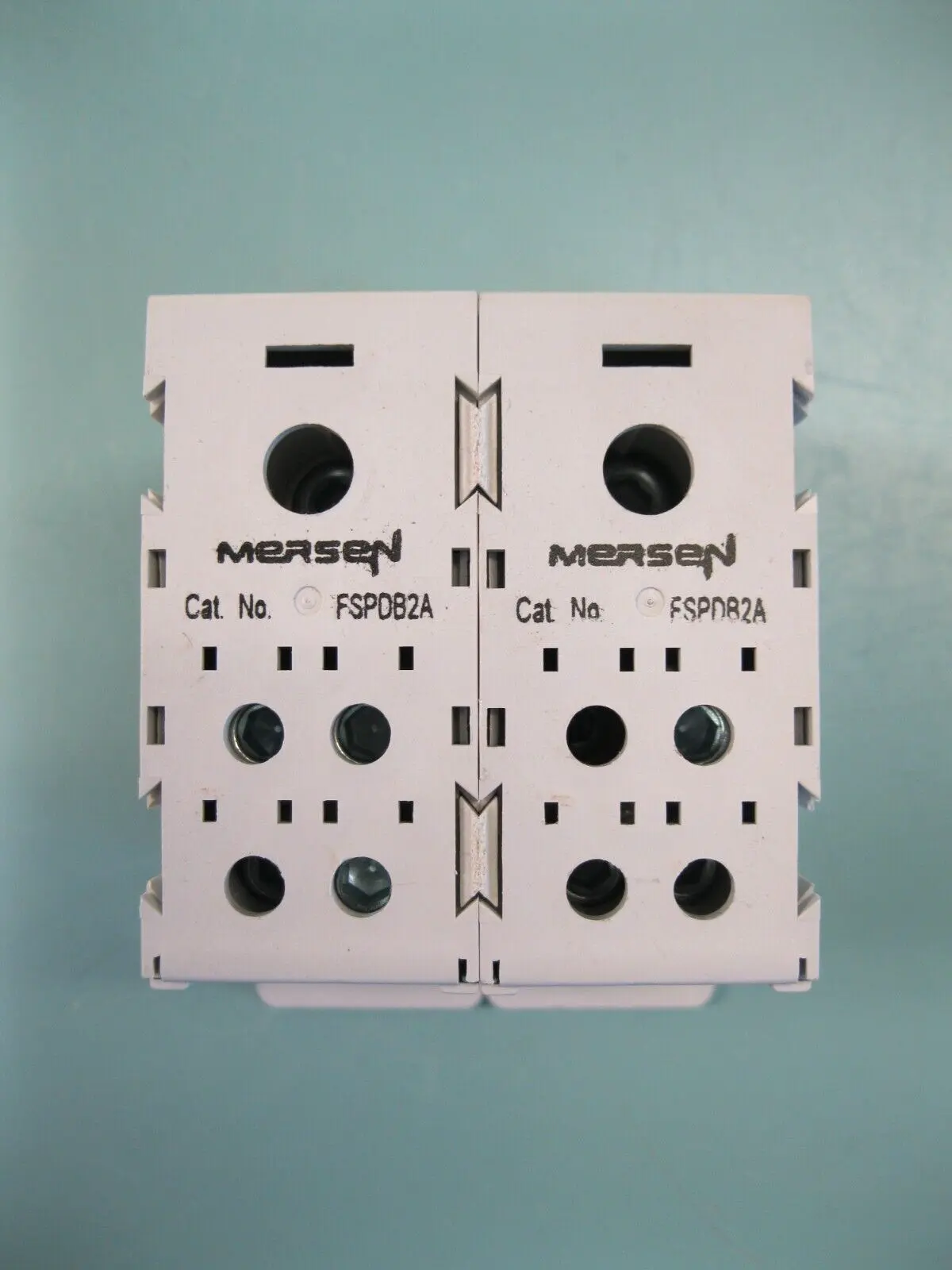 Lot of (2) 1500V 175A Mersen FSPDB2A Power Distribution Block H17