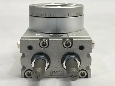 USED SMC PNEUMATIC ROTARY ACTUATOR TABLE 0-190 DEGREES