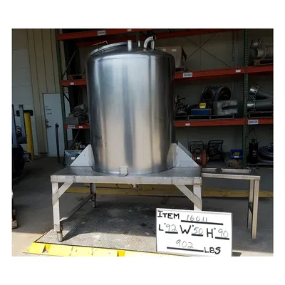 Used Cherry-Burrell Stainless Steel Sanitary Mix Tank - 280 Gallon