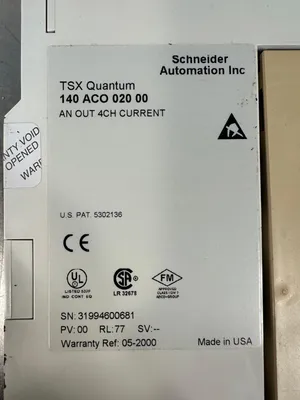 Schneider 140-ACO-020-00 Analog Output 4Ch Current Tsx Quantum (3C-26)