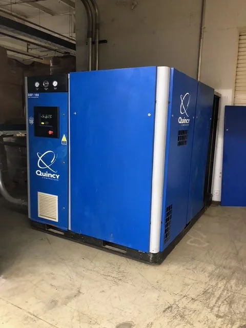 QUINCY ROTARY SCREW AIR COMPRESSOR 150 HP MD. # QSF-150