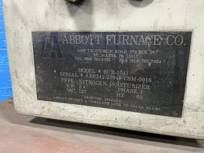Used ABBOTT FURNACE CO BUB1041 Boilers Ohio US | HGR 24 #1355876