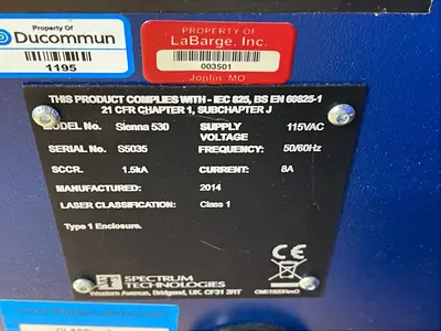 USED 2014 SPECTRUM TECHNOLOGIES SIENNA 530