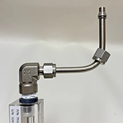 King Instrument Company 7510212A17 Acrylic Variable Area Flow Meter Rotameter