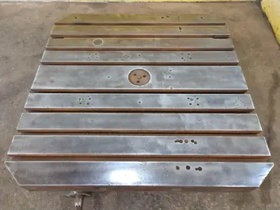 48" x 48" OHIO T SLOT ROTARY TABLE: STOCK 14674