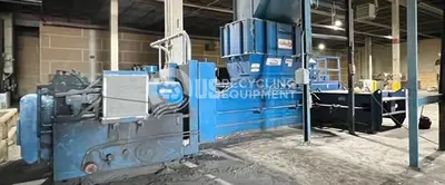 Used 2013 HARRIS L-125 BADGER TWO RAM HORIZONTAL Balers Texas US | US Recycling Equipment #1371498
