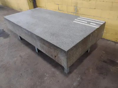 8' X 4' X 14" ROCK OF AGES PRECISION LAYOUT INSPECTION GRANITE TABLE: STOCK #23794