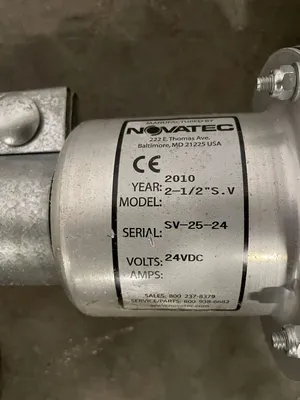Novatec AF-1 Plastic Dryer Hopper w/ SV-25-24 Station Valve -Parts/Repair