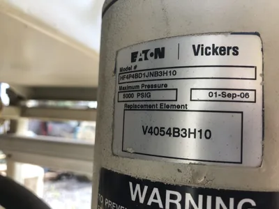 Eaton Vickers Hydraulic Power Unit 123AL00878A 15 hp electric motor w/pump