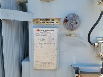 1500 kVA Onan Sealed Transformer, 25000 pri. volts, 2400 sec. volts