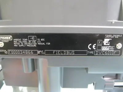 1" Fisher Baumann SS Sanitary Control Valve DVC6010F Fieldbus Positioner NEW F10