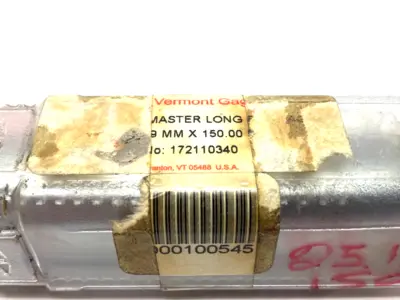 172110340 | Vermont Gage  CHR XX Reversible Long Master Gage 25.153mm x 150mm - New