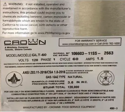 USED CROWN GLT-60