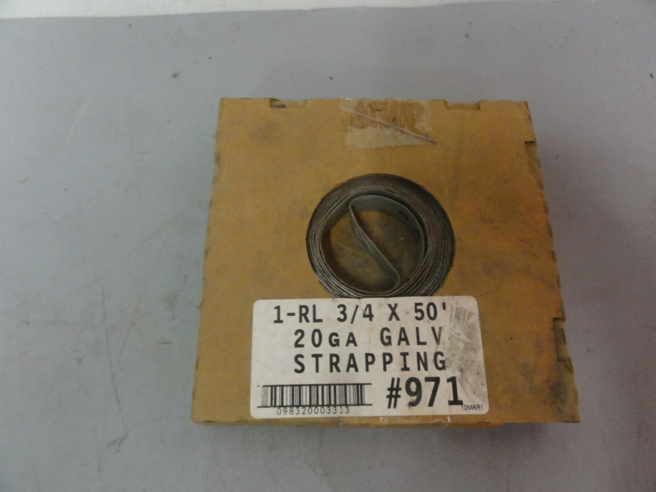 1-RL 3/4" X 50' 20GA Galvanized Steel Strapping #971 New