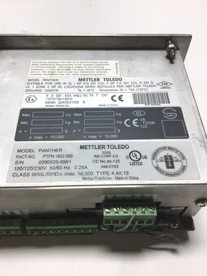 Mettler Toledo Panther Panel Terminal Scale Controller 0.25A