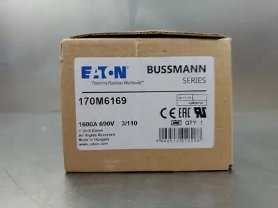 Used Eaton Bussmann 170M6169 Fuses | Palmetto Automation #1153625