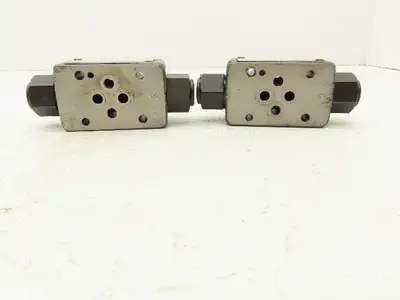 Tokimec TGMPC-3-ABK-BAK-50 Hydraulic Check Valve Sandwich Plate D03  Lot of 2