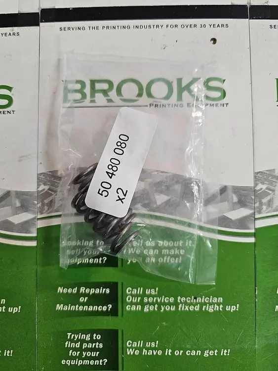 New | in-Stock MBO 50480080 Parts North Carolina US | BROOKS PRINTING EQUIPMENT #1138401