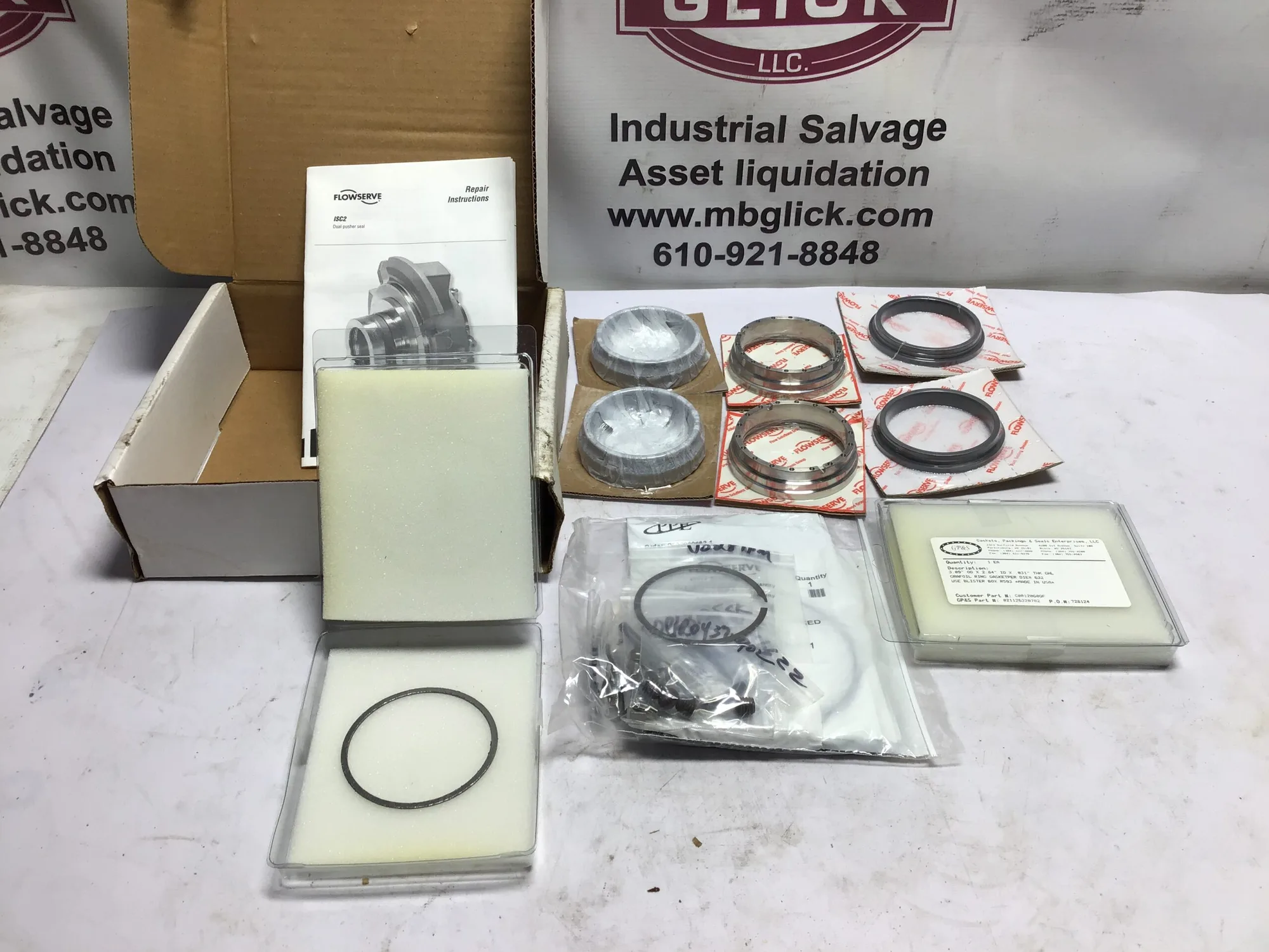 Flowserve ISC2 PP26255Z4Z Dual Pusher Seal Gaskets Packings