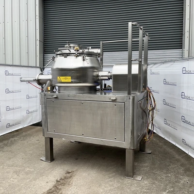 250L Calmic Euro-Vent S/S JKTD High Shear Mixer Granulator